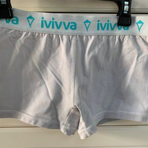 Girls Ivivva Spandex Shorts White